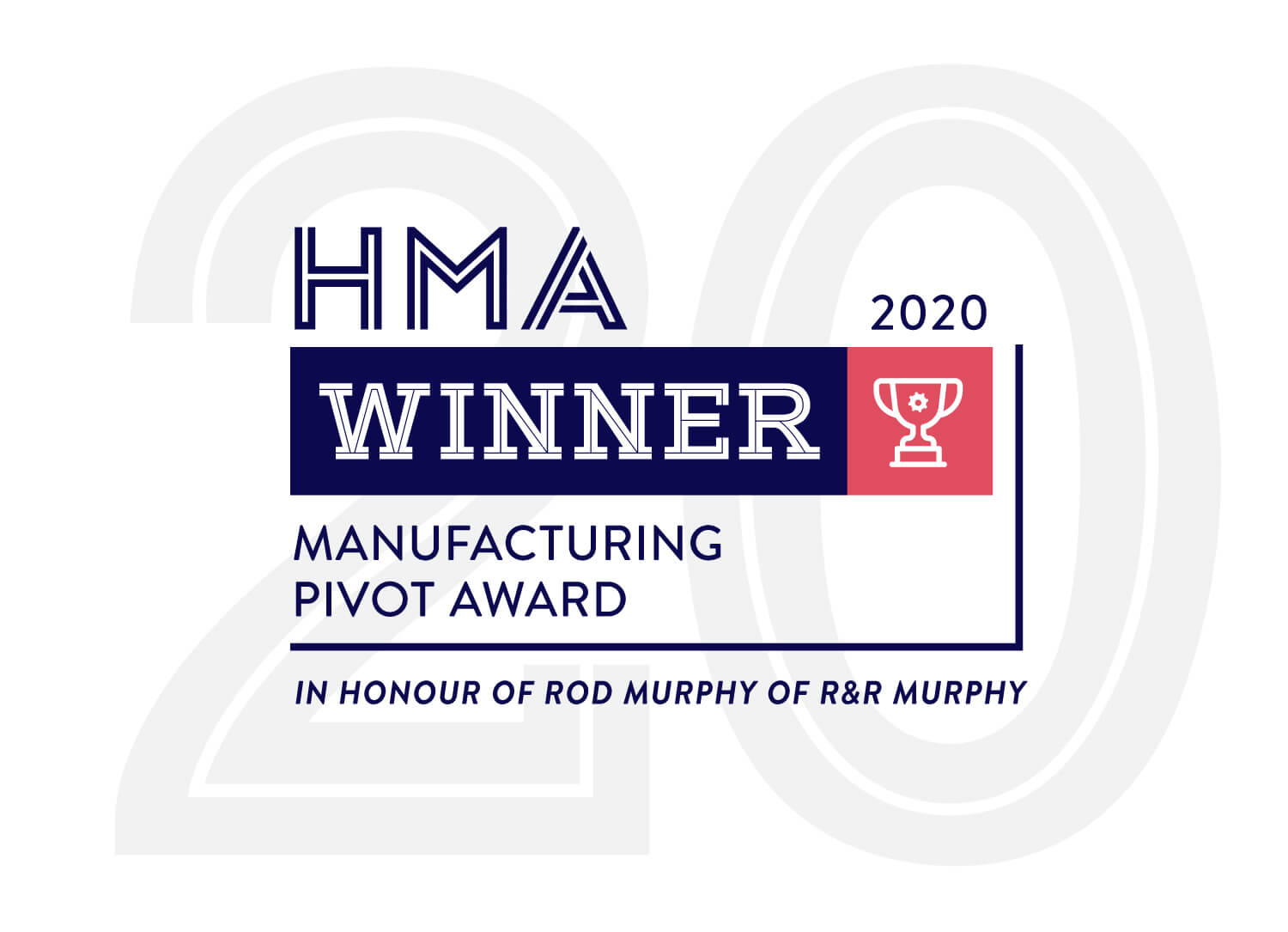 HMA Awards 2020 Manufacturing Pivot Award Sirron Holdings
